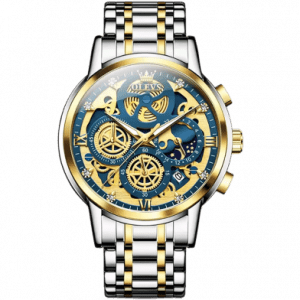 Olevs 9947 new luxury fashion stainless steel imported waterproof chronograph active wrist-watch for men - Watch For Men